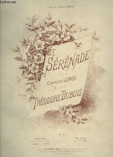 Serenade - Piano Et Chant Pour Voix Graves En Mi B.