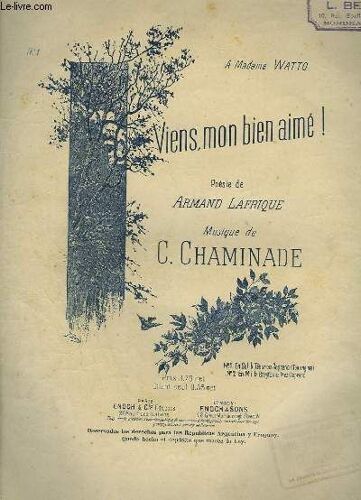 Viens, Mon Bien Aime ! - Piano Et Chant Tenor Ou Soprano - Ton Original.