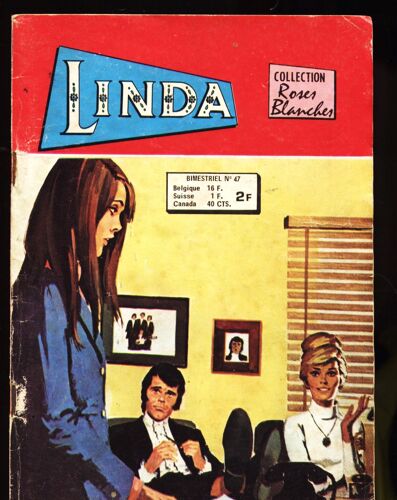 Linda Bd Petit Format  N° 47 : Linda Collections Roses Blanches