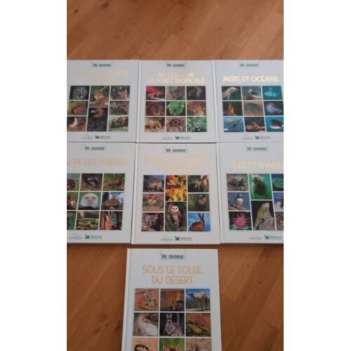Lot 7 Livres Animaux Nature