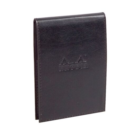 Clairefontaine  Porte-Bloc Epure Simili Black Avec Porte-Crayon + Bloc N°12 Q.5x5