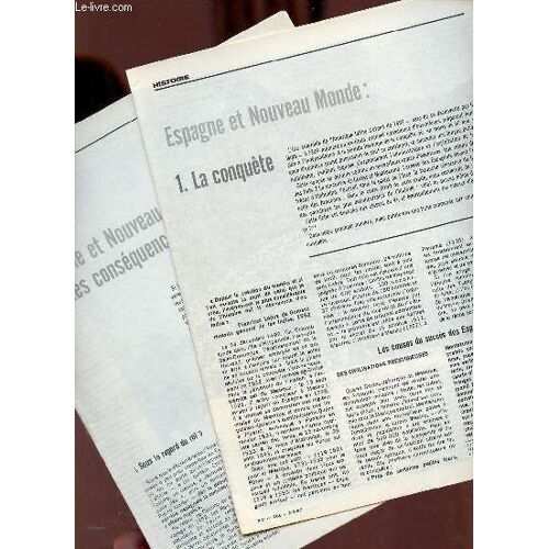 Espagne Et Nouveau Monde - La Conquête + Les Conséquences De La Conquête - Histoire Documents Pour La Classe N°206-207 2-3-67 16-3-67.