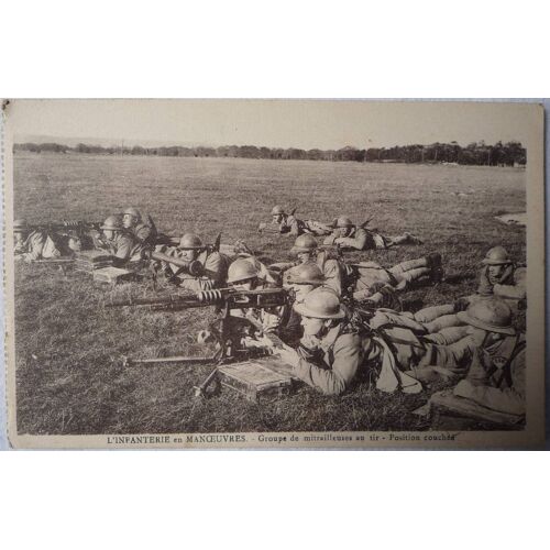 L'infanterie En Man¿Uvres Groupes De Mitrailleuses Au Tir