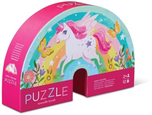 Crocodile Creek Puzzel Sweet Unicorn - 12 Stukjes
