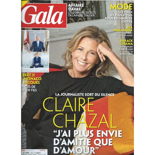 Gala 26/11/2020 Claire Chazal, Aya Nakamura, Obama, Maritie & Gilbert Carpentier, N° 1433