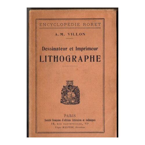 Dessinateur Et Imprimeur Lithographe