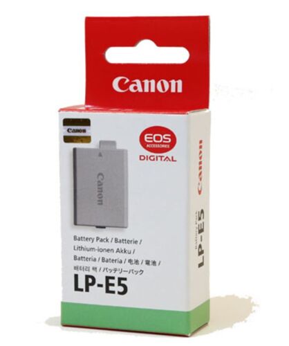 Batterie LP-E5 LPE5 LP E5 Canon pour Canon EOS 1000D, EOS 500D, EOS 450D, Kiss X3, Kiss X2, Kiss F, Rebel T1i, Rebel XS, Rebel XSi Camera
