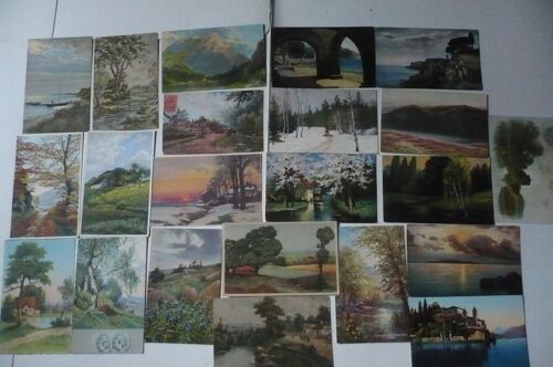 Joli Lot De Cpa De Peinture Et Tableau