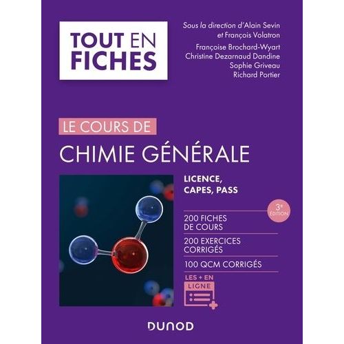 Le Cours De Chimie Générale - Licence, Pass, Capes
