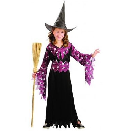 Déguisement Sorcière Fille Halloween, Taille 4 À 6 Ans
