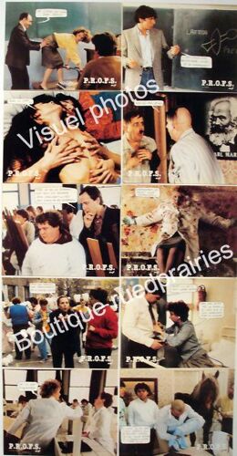 P.R.O.F.S. : Jeu De Photos D'exploitation Cinématographique - Format 21x27,5 Cm - De Patrick Schulmann Avec Patrick Bruel, Fabrice Luchini, Laurent Gamelon, Anne Fontaine, Guy Montagné - 1985