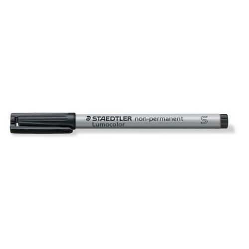 Staedtler Lot De 3 Marqueurs Lumocolor Non-Permanent 311 Super Fin 0,4 Mm Noir