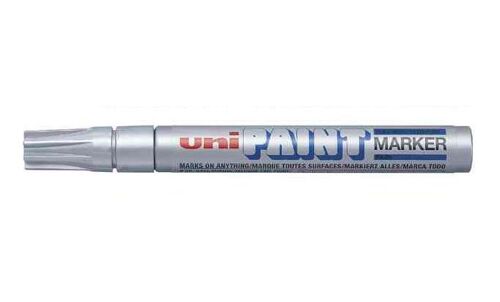 Uni-Ball Lot De 3 Marqueurs Permanent Paint (Px-20), Argent