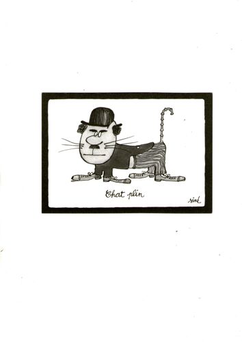 Carte Postale : Chat Plin. Siné. Cp 337.