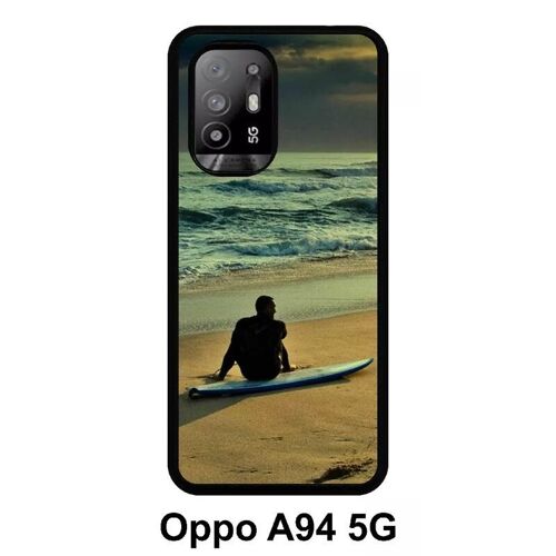 Coque oppo a94 5g - surf - silicone - noir