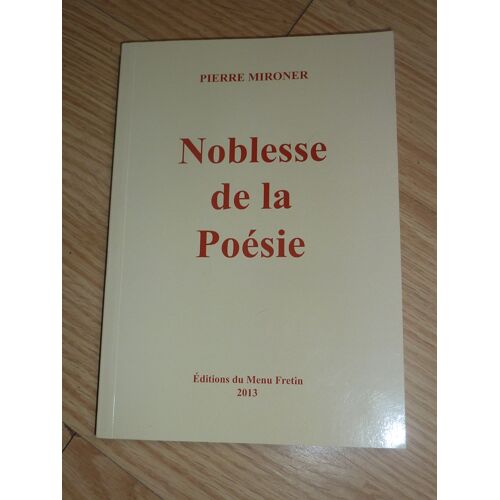 Noblesse De La Poésie