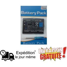 Batterie Li-ion CTR-003 - 2000mAh / 3,7 V 5Wh + tournevis pour Nintendo 3DS