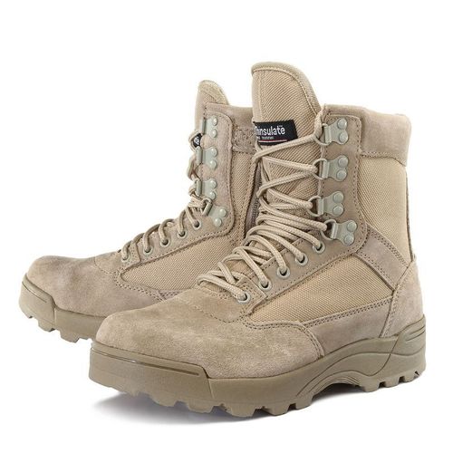 Tactical Boot Tactical Zipper Beige