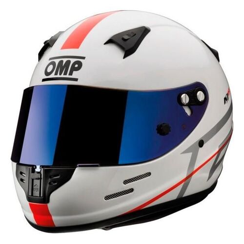 Casque Omp Kj8 Evo Cmr Karting Blanc (Taille L)