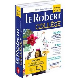 Le Robert Collège - Avec Carte Numérique