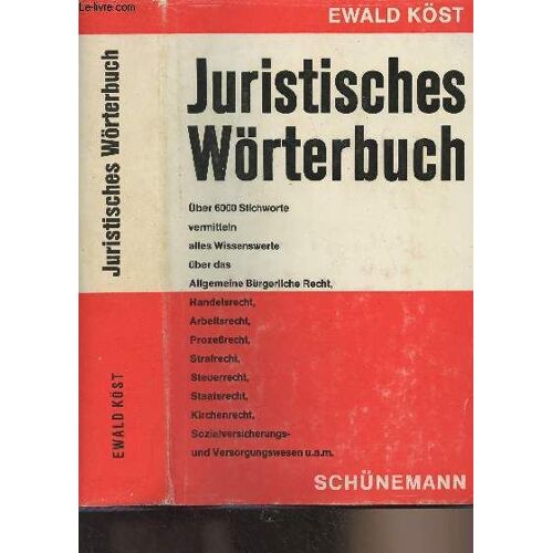 Juristisches Wörterbuch - Sammlung Dieterich Band 9