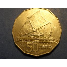 Fidji 50 Cents Elisabeth Ii, 1987