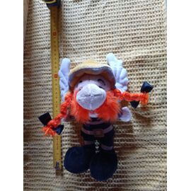 Peluche Gaulois Pompier Esprit Astérix - Createur Francois Lassere 2007 - 21cm