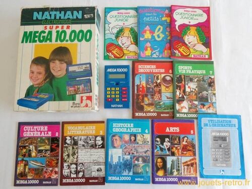 Super Mega 10000 Nathan Electronique 1984 Jeu Vintage 10.000 Calcultatrice + 6 Livrets N° 2 3 4 5 6 7 (Pas Ceux Du Haut) Sans Boite Ni Notice. Envoi Très Rapide Et Soigne.
