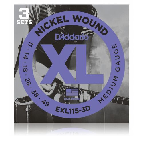 D'addario Exl115-3d Cordes Guitare Électrique