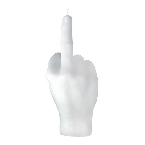 SHOP-STORY- Middle Finger Candle Blanc : Bougie Parfumée et Originale en Forme de Doigt d'Honneur