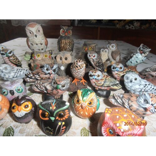 Lot De 26 Petites Chouettes Diverses