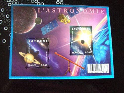 Bloc De 2 Timbres "L'astronomie" 2009