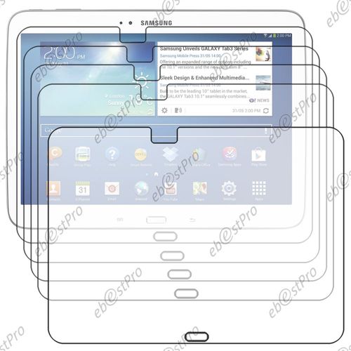 Ebeststar ® Pour Samsung Galaxy Tab 3 10.1 Gt-P5210 / 10 Pouces P5200 P5220 Lot X5 Protection Film D'écran Anti Rayures Anti Traces