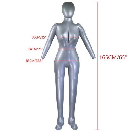 Mannequin féminin gonflable en PVC, 165cm, corps entier, avec bras, exposition de vêtements, Mannequin à la mode