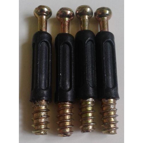 4 Vis Bloquantes Agglo Fixation de Meuble Ikea Cruxiforme/Plat 4,4cm de long filetage 1,1cm diamètre 5mm