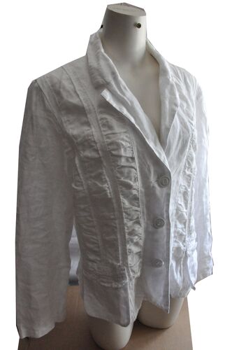 Veste Femme T 3 Marque Freda Tbe 1oo% Lin