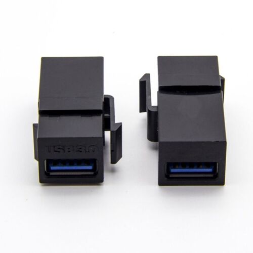 Connecteur de coupleur Jack USB 3.0 femelle à femelle, Extension Keystone, convertisseur adaptateur, 2 pièces