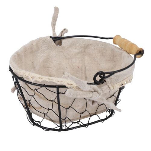 Panier De Rangement D'Articles Divers En Fil De Fer, Organisateur D'Épicerie De Bureau, Petit Bol De Fruits, Mini Panier Portable 9109-May14A22168