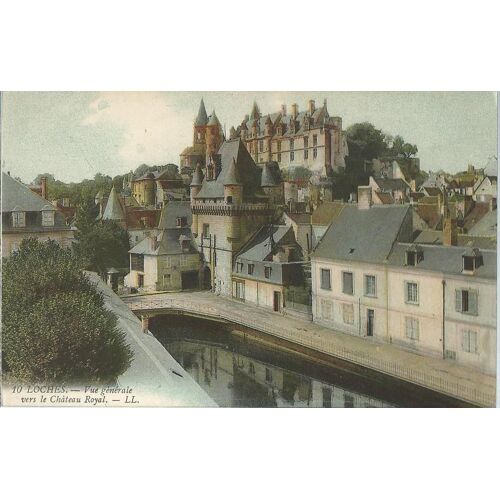 Loches - Château , Porte Des Cordeliers Et L'indre (Route Vers Beaulieu)