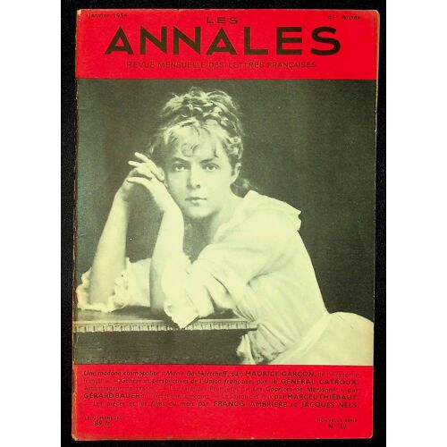 Les Annales. Revue Mensuelle Des Lettres Françaises. Janvier 1954 Nouvelle Série N°39