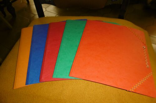 Chemises À Élastique Sans Rabat 19x23 Cm Pour Documents 17x22 Cm Modling Lot De 5 Assorties