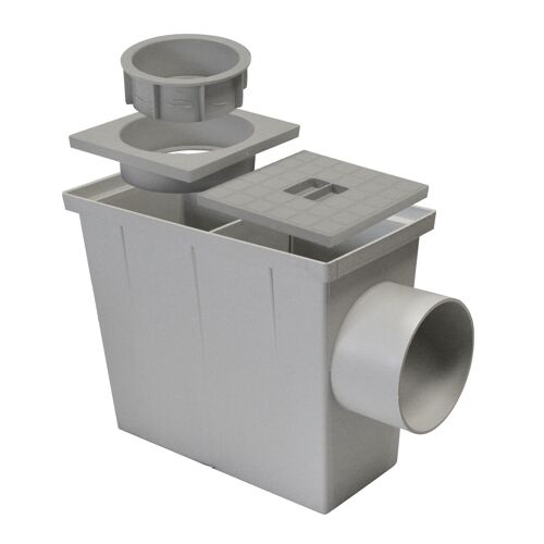 Jardibric - Regard pour évacuation directe des eaux pluviales au pied de chute d'une gouttière