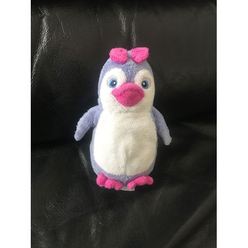 Petit Doudou Pingouin Lascar Rose 13cm