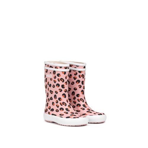 Aigle - Bottes De Pluie Lolly Pop Play3 Léopard - Rose - 32