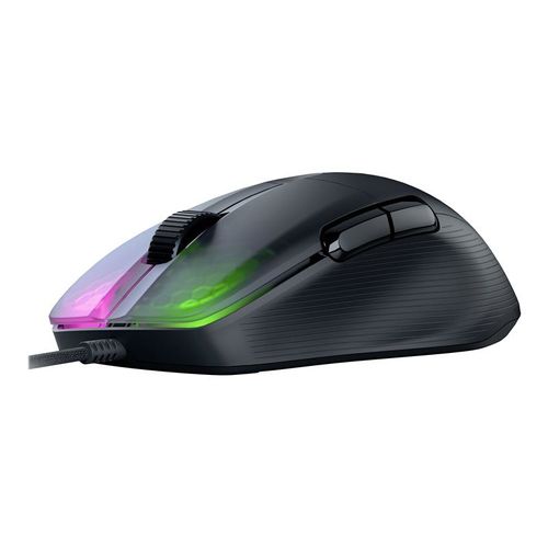 ROCCAT Kone Pro - Souris - ergonomique - optique - 5 boutons - filaire - USB 2.0 - noir cendre