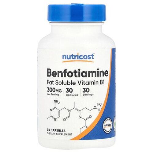 Nutricost, Benfotiamine, 300 Mg, 30 Capsules 