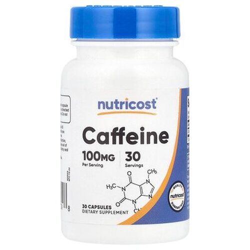 Nutricost, Caféine, 100 Mg, 30 Capsules 