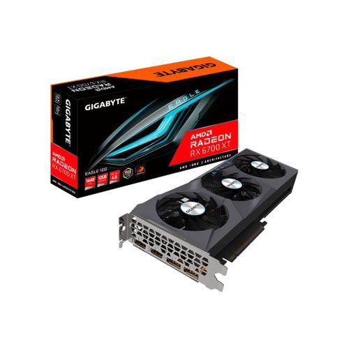 Gigabyte Radeon RX 6700 XT EAGLE 12G - Carte graphique - Radeon RX 6700 XT - 12 Go GDDR6 - PCIe 4.0 x16 - 2 x DisplayPort, 2 x HDMI