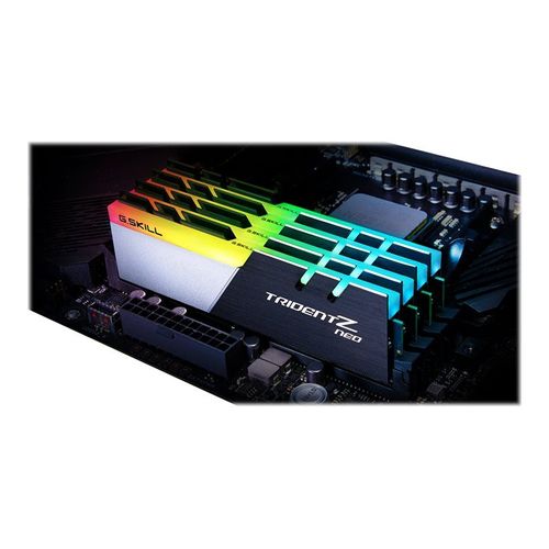 G.Skill TridentZ Neo Series - DDR4 - kit - 32 Go: 2 x 16 Go - DIMM 288 broches - 3600 MT/s / PC4-28800 - CL16 - 1.35 V - mémoire sans tampon - non ECC - noir brossé, Noir aluminium brossé...