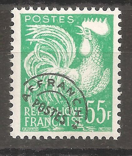 Préo 118 (1953) Préoblitéré Coq Gaulois 55f Vert-Jaune N* (Cote 14,5e) (7616)